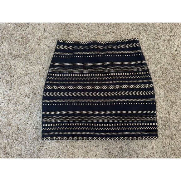 EXPRESS ZARA Sequin Tweed Mini Skirt Bodycon Partywear Stretch Career Sz XS READ - Picture 9 of 14